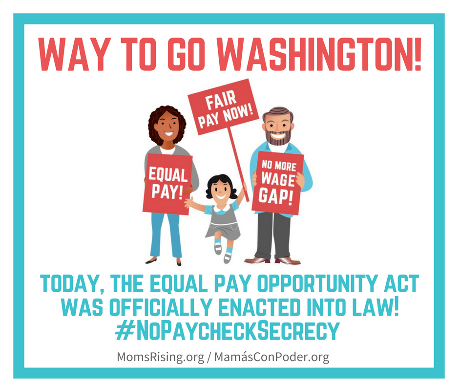 Hip hip hooray for equal pay Washington's new equal pay law takes